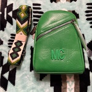 Green sling bag nwt